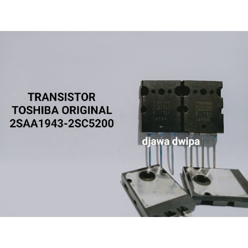 TRANSISTOR TOSHIBA 2SA1943-2SC5200 TR toshiba original produk