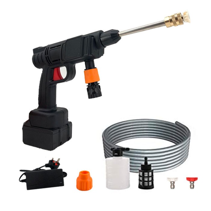 Alat Cuci Mobil Jet Washer Portable Water Spray Gun Cordless Wireless