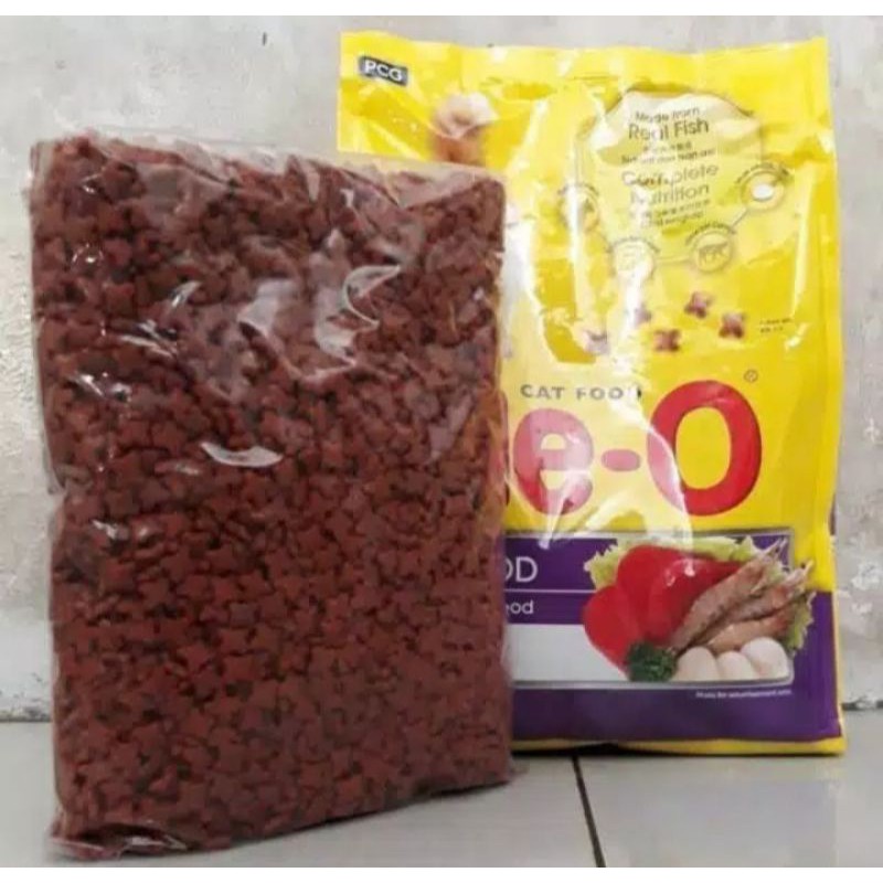 makanan kucing meo adult seafood 1,2kg - frespack