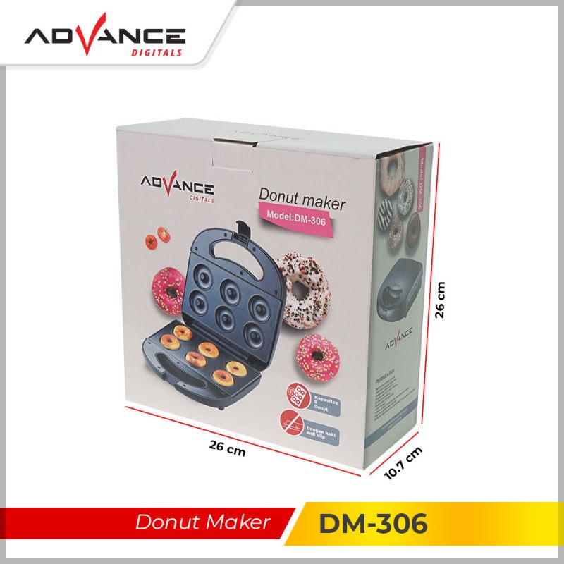 Advance Cetakan Kue Donut 6 pcs / Donut Maker DM 306