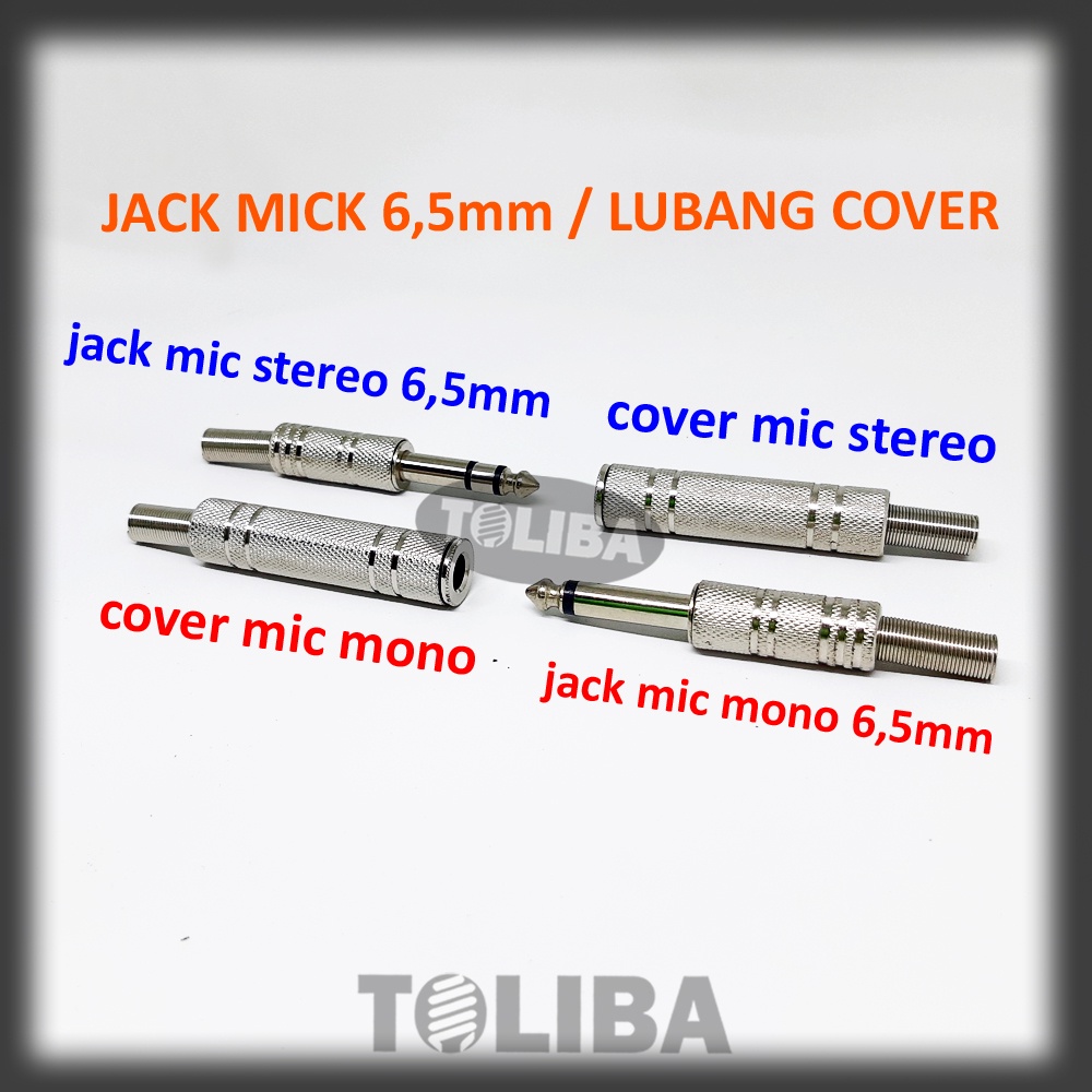 jack mic stereo 6,5 mm jack mick mono besi / cover mic akai besi / cover stereo mic / cover mono mic cover 6,5mm