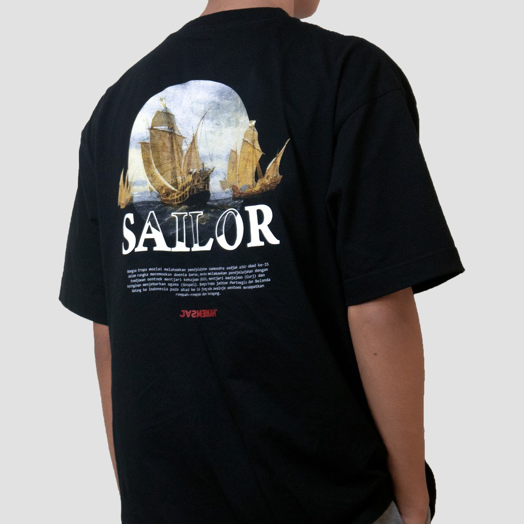 [Oversized T-Shirt] BAJU KAOS OVERSIZE / OVERSIZE T-SHIRT PRIA / Kaos Kebangsaan - SAILOR