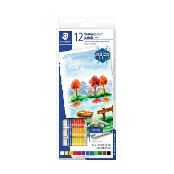 

Watercolour paints tubes 12 warna staedtler