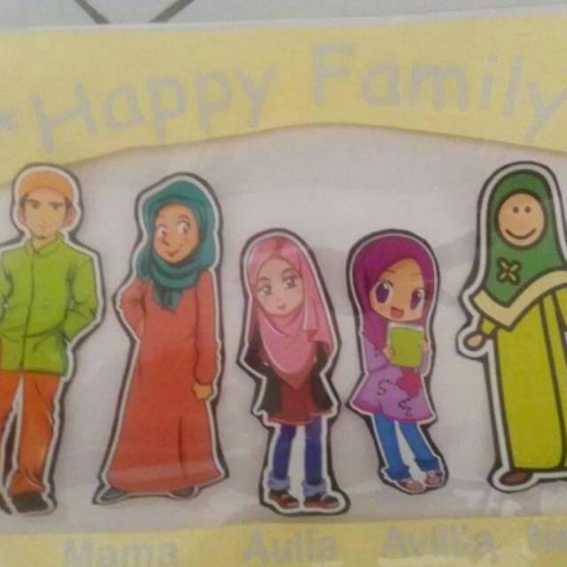 

Stiker Karakter Keluarga