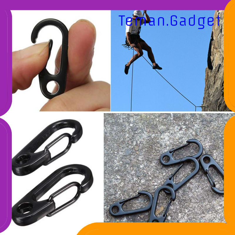 TG-ID014 MINI D-TYPE BUCKLE HANGING CARABINER KEYCHAIN EDC ALAT BANTU TALI B36