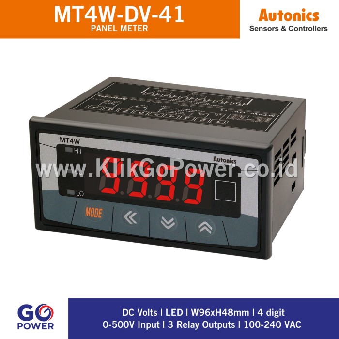 Autonics PANELMETER MT4W-DV-41