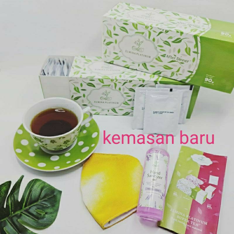 ELMINA PLATINUM TEA DETOX PELANGSING( PAKET 1 BULAN)