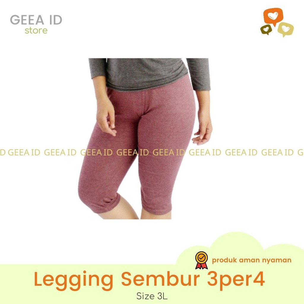 CELANA PENDEK WANITA 3/4 SEMBUR RAYON SPANDEX -GEEA.ID