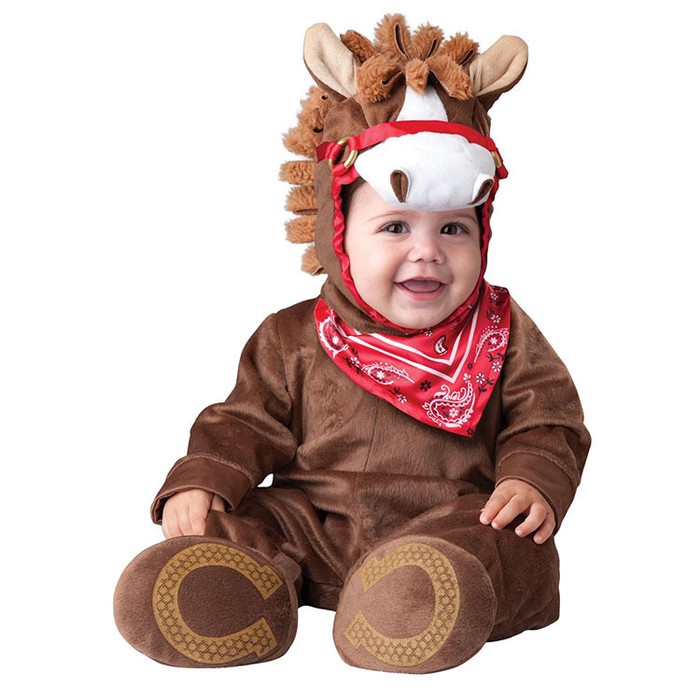 PONY HORSE kostum bayi animal kostum foto studio kuda baby costume