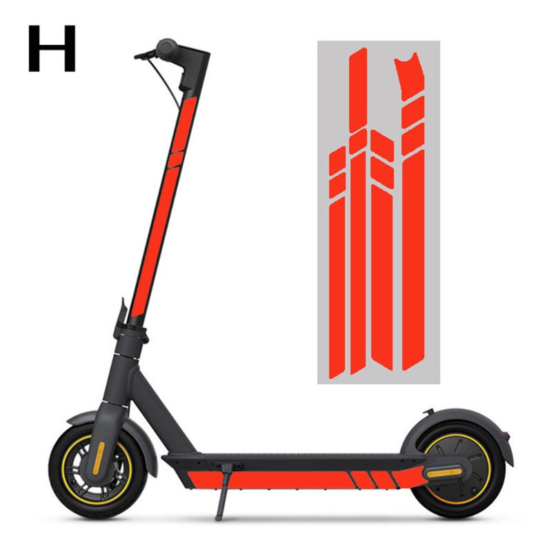 Stiker Reflektif Bahan Pvc Tahan Air Untuk Ninebot Max G30 / G30D Kickscooter Reliable