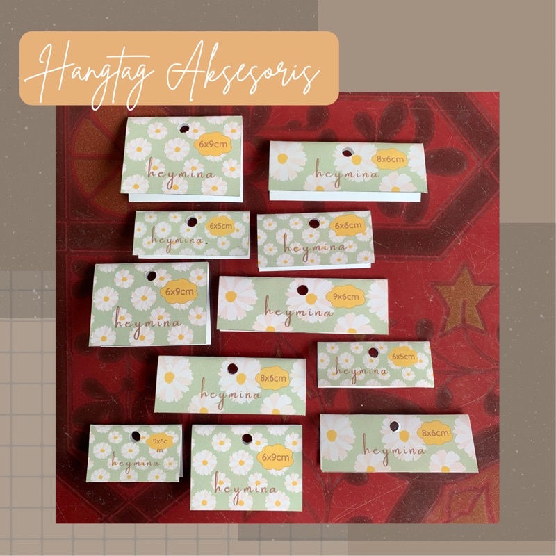 

Hangtag aksesoris custom free design/template