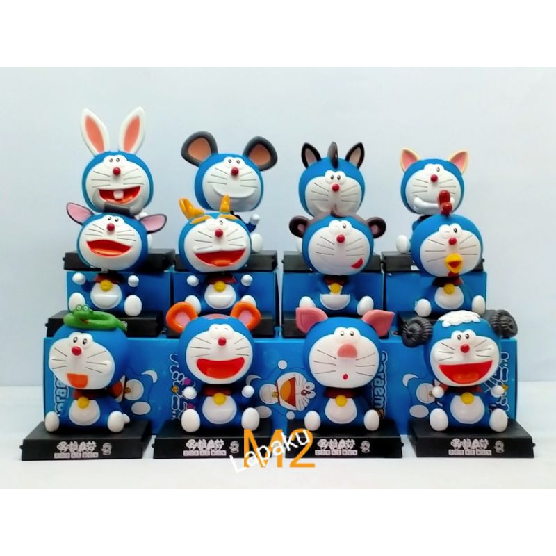 Figure/mainan/pajangan dasboard mobil shio Doraemon