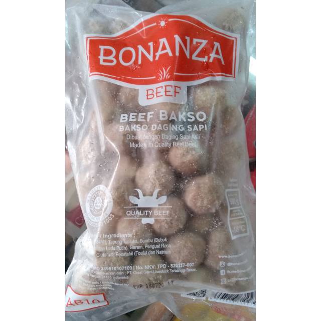 

Bakso sapi premium Bonanza 500 gram
