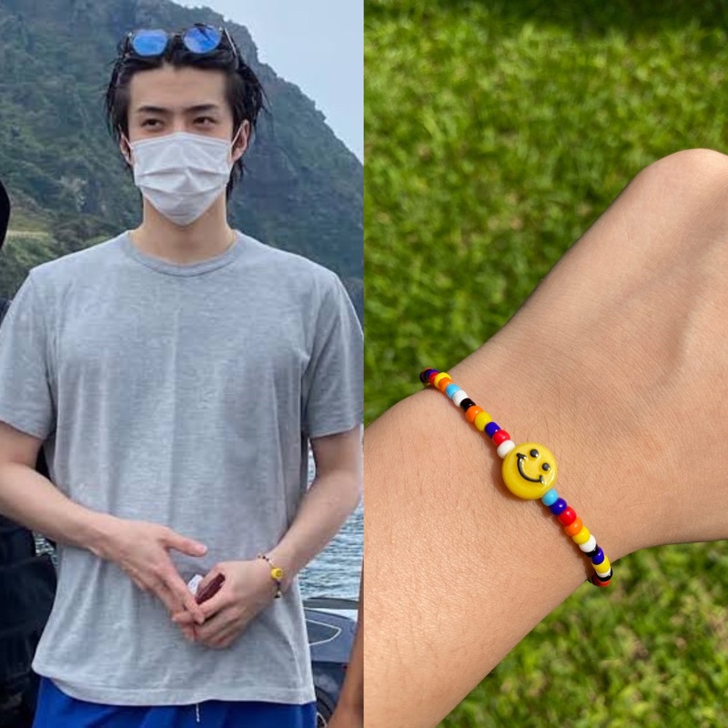 Gelang Manik Manik Gaya Korea Aesthetic / Bead Bracelet Oh Sehun EXO