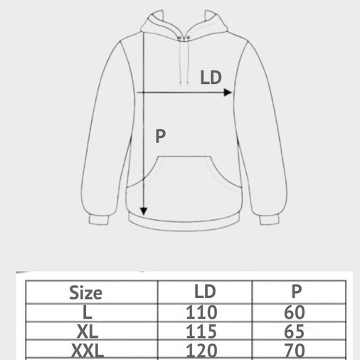 Hoodie Tokyo Hunter Atasan Unisex Bahan Fleece L XL XXL Hoodie wanita