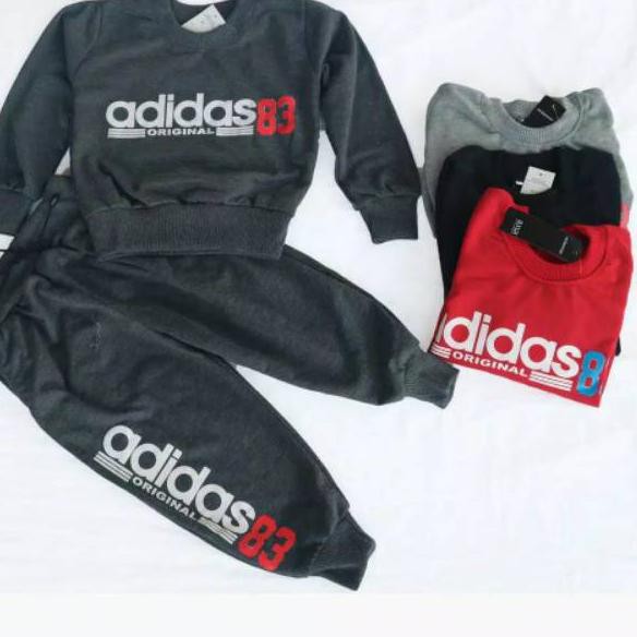 Sangat Nyaman.. [COD] bayar di tempat Trening Stelan adidas anak baju olah raga anak training