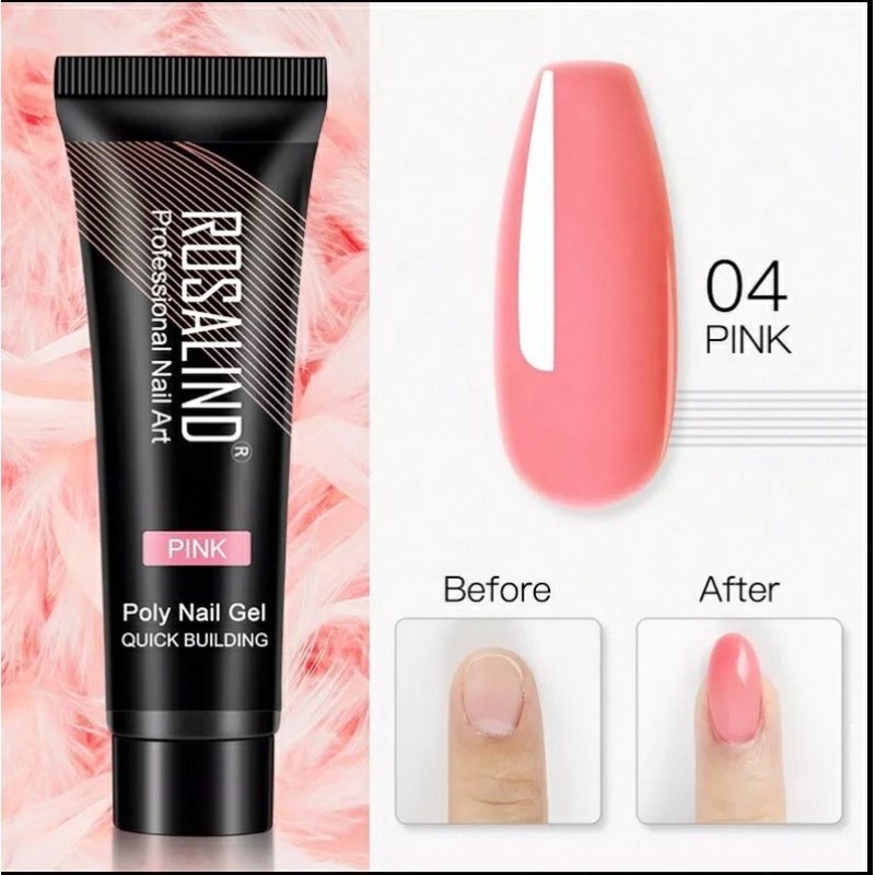 ROSALIND 15ml poly gel polygel nail extension sambung kuku instan Produk Good Quality