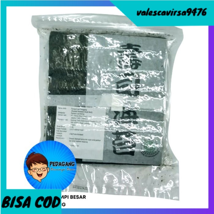 

⭐BISA COD⭐ Sushi Nori Halal MUI 50 Sheet / Rumput Laut Panggang 50 Lembar