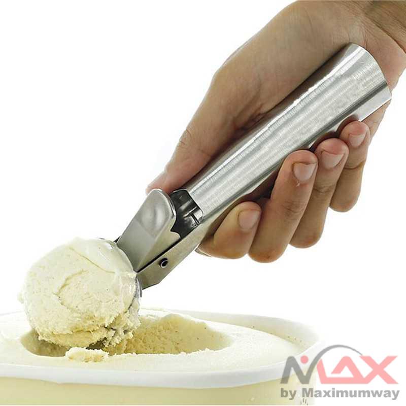 Sendok Ukur KNIFEZER Sendok Takar Es Krim Gula Kopi Ice Cream Scoop Spoon - 164z Warna Silver