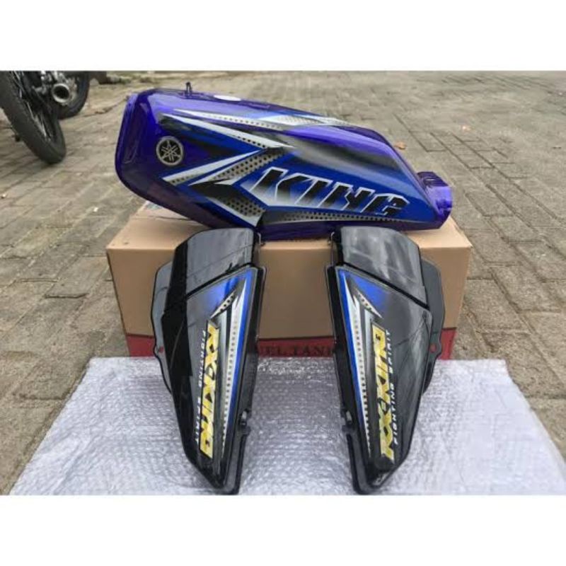 (BISA COD) Sticker Lis Stiker Standar Ori Yamaha RX-King 2008 Biru Striping RX King 2008 Biru