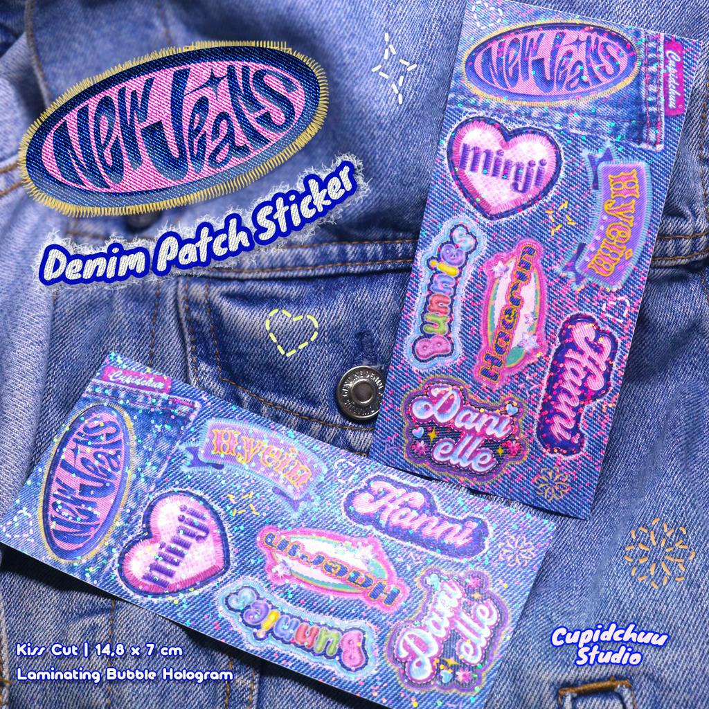 

STICKER NEW JEANS DENIM HOLOGRAM DECO KPOP [ Cupidchuu ]