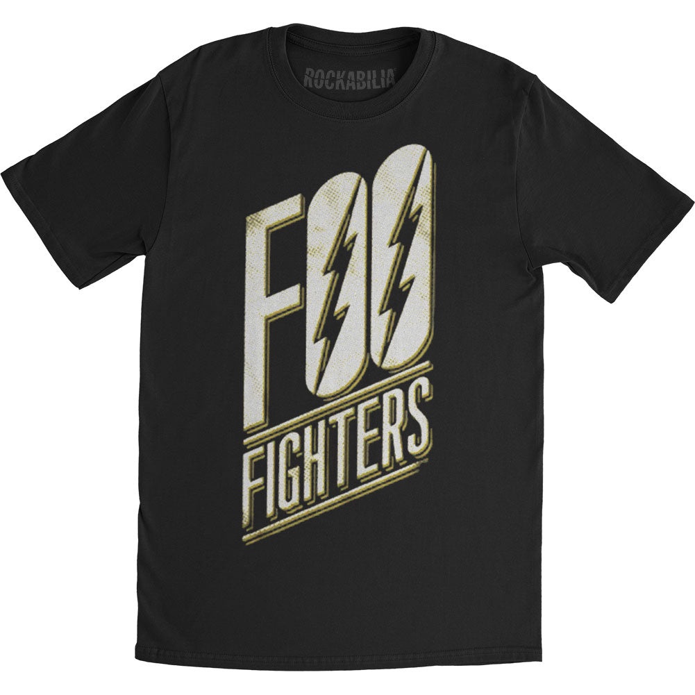 Kaos Band FOO FIGHTERS Slanted Logo Black Official Merchandise T-Shirt - Kaos Dewasa - Kaos Pria - K