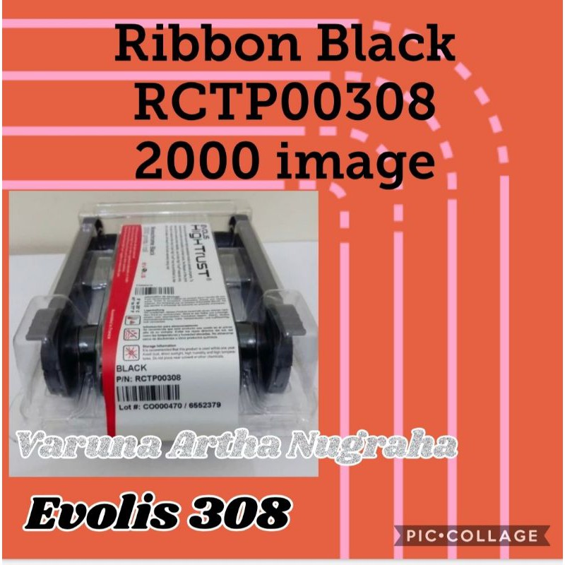 Ribbon Black RCTP00308 Evolis / Evolis / RCTP00308 / Ribbon Black Evolis / Zenius / Primacy