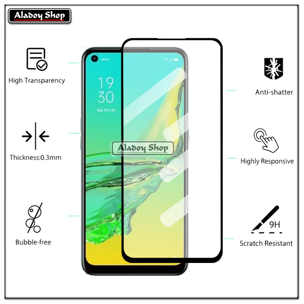 PAKET 3 IN 1 Tempered Glass Layar Oppo A33 Free Tempered Glass Camera dan Skin Carbon