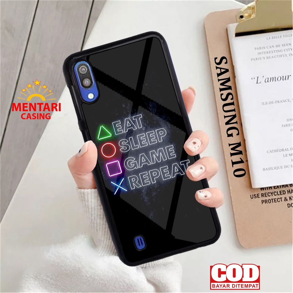 Case SAMSUNG M10 CASING SAMSUNG M10 [ GAME PS ] Mentari casing case hp kondom hp case custom case ca