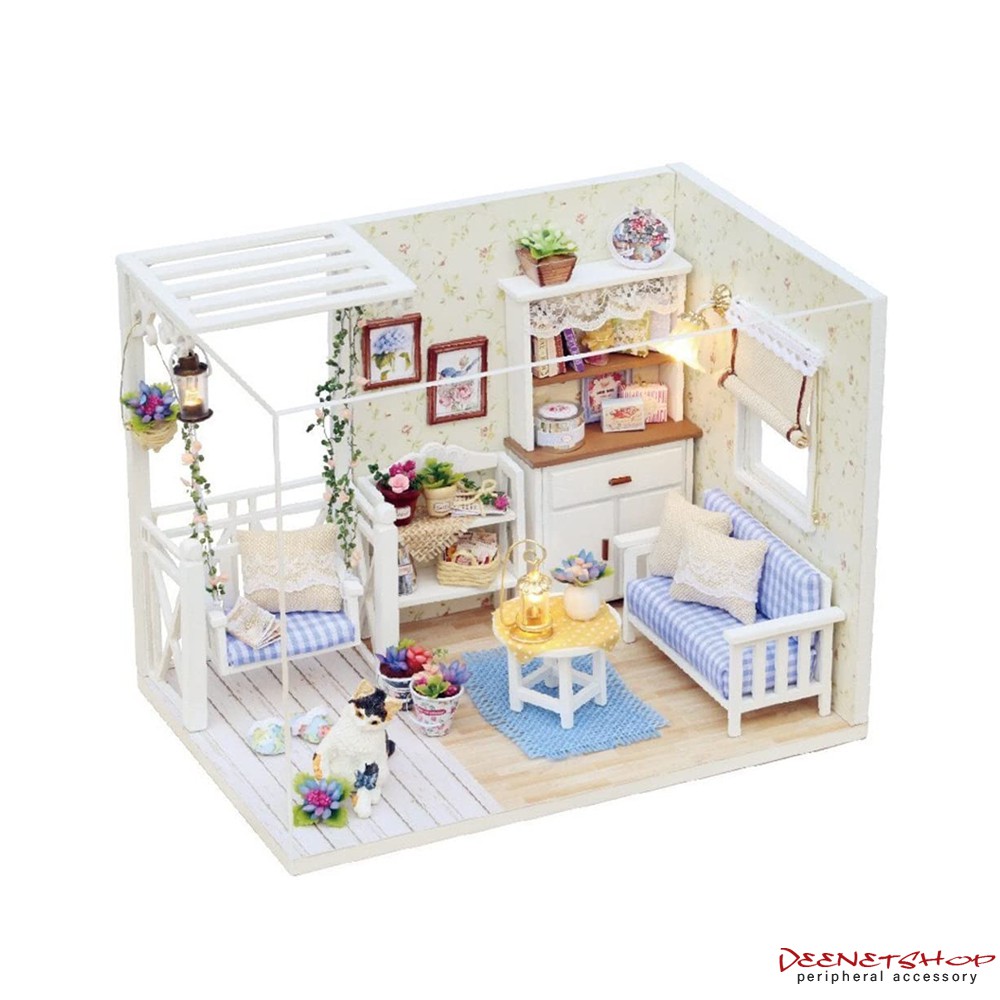 Cute Room Dollhouse 3D DIY House - 3013 - Kitten Diary - set miniatur