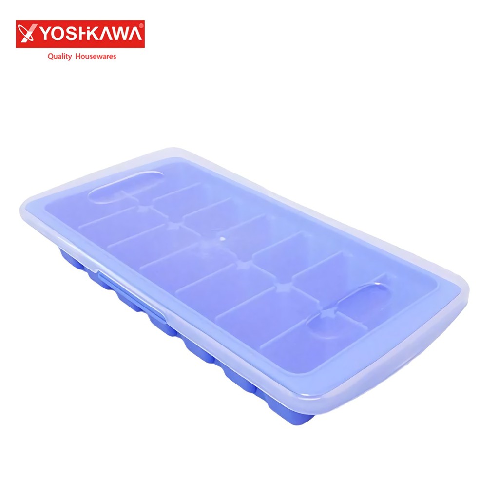 

YOSHIKAWA Cetakan MPASI Cetakan Es 14 Slot Ice Cube Tray EVL-BE-3310 Biru