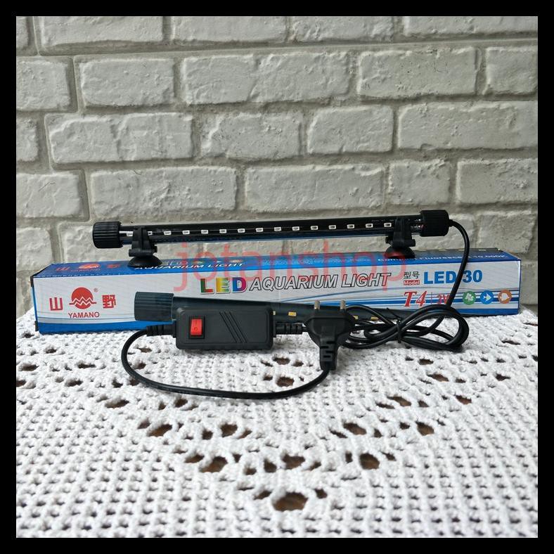 {BISA COD} submersible lamp YAMANO 30cm 3watt lampu celup LED-30 aquarium aquascape PRODUK TERBATAS
