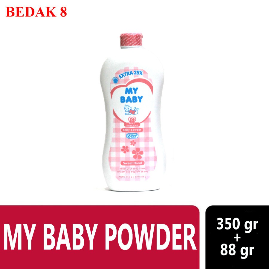 Bedak My Baby Powder 350 gr + 88gr/ Bedak Bayi My Baby/ My Baby Talk