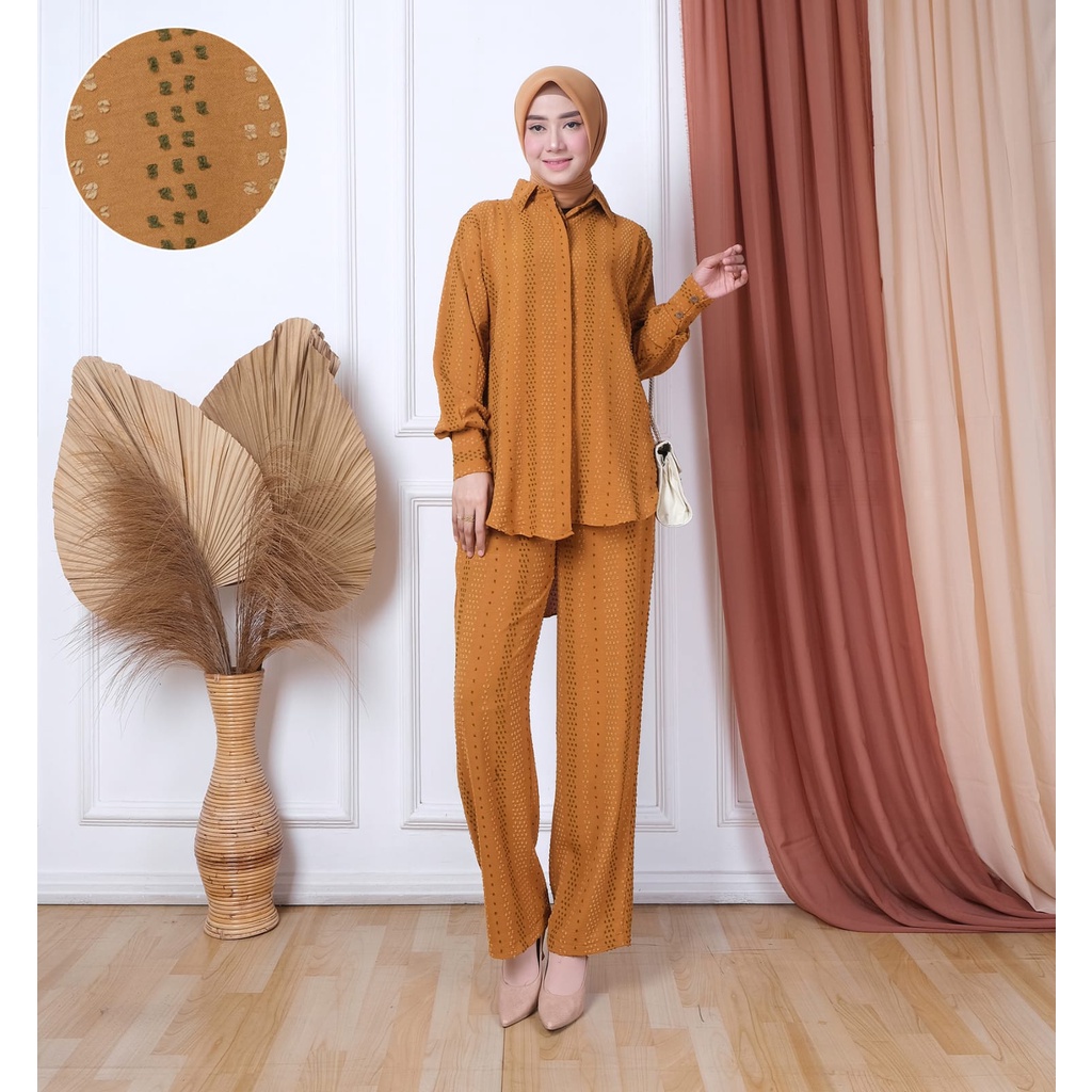 WILI MUSLIM / SETELAN CELANA CARIA CRINKLE PREMIUM TERBARU 2022 / PAKAIAN WANITA / SET WANITA / SET 