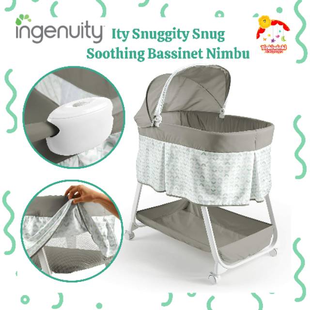 Ingenuity Ity Snuggity Snug Soothing Bassinet Nimbu