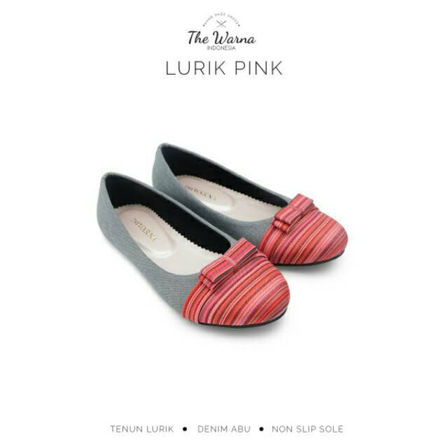 Sepatu The Warna "Lurik Pink"