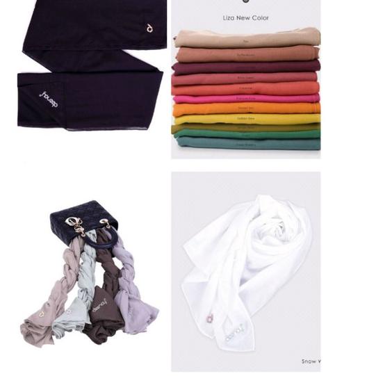 Muraaaahh.. HIJAB DEENAY LIZA TERRACOTTA HAZELNUT LATTE SILVER SAGE STRING SHADOW BLACK STORM SEA FO