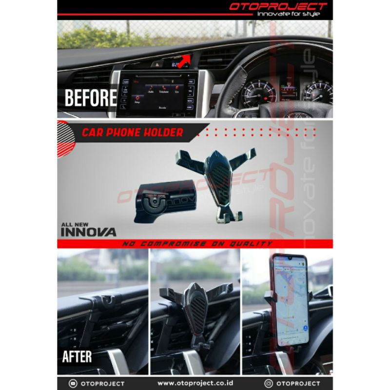 Car Phone Holder Innova Reborn Holder HP Mobil Otoproject Innova