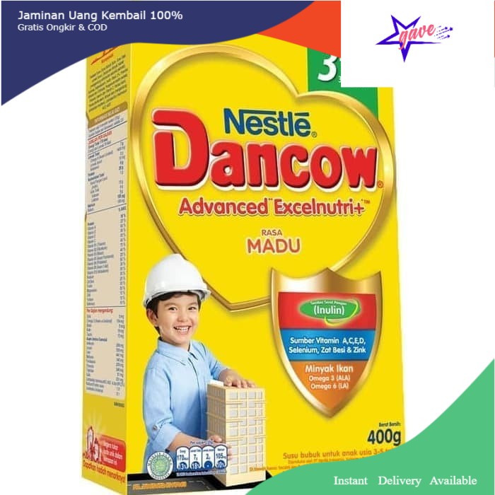 Dancow 3 Madu 400 Gram