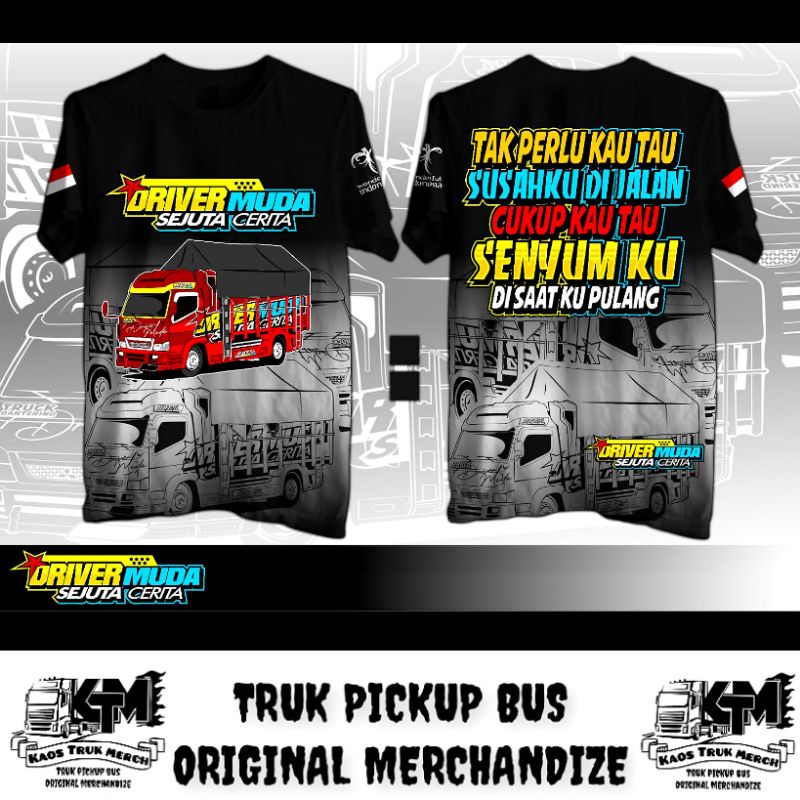 Kaos Truck Driver Muda Sejuta Cerita / Kaos Driver Muda Sejuta Cerita / Kaos Driver Muda Terbaru