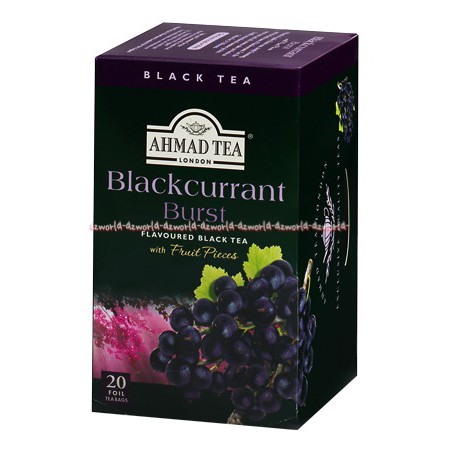 Ahmad Tea Infusion Blackcurrant Burst With Fruit Pieces 20tea Teh Blackarent Ahmadtea Teh Rasa Buah Black Currant