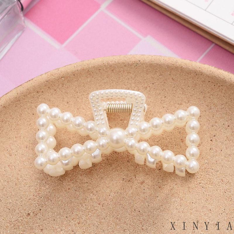 【COD】MUTIARA ELEGAN / JEPIT RAMBUT ALLOY KOREA MUTIARA PERMATA JEPIT SALON LOGAM EMAS / AKSESORIS