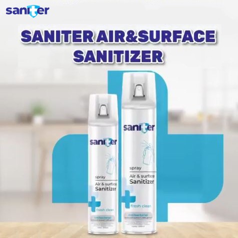 ORIGINAL Saniter Disinfectant Spray 400ml / Saniter Desinfektan Spray Sanitizer/ HELLOMARTID