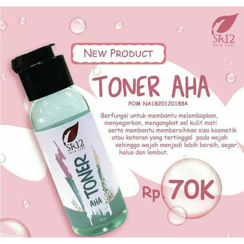 TONER AHA SR12 - Eksfoliasi kulit wajah