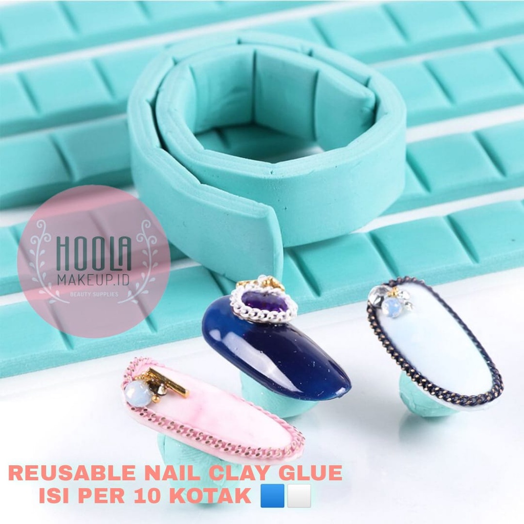 

ISI PER-10 KOTAK Reusable Nail Clay Glue Tack It Perekat Multifungsi Nail Art Adhesive Glue- Nail Acc