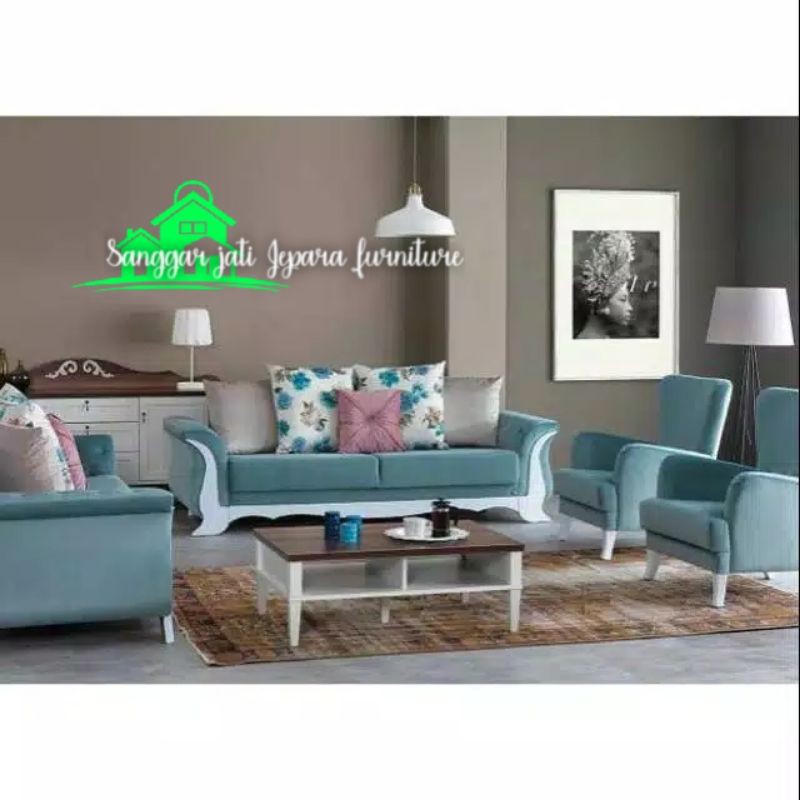 sofa tamu mewah bagus jepara