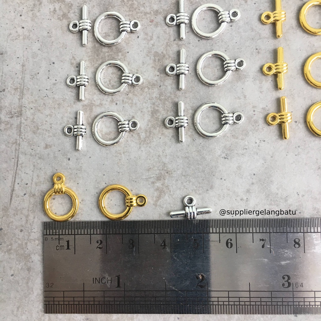 kait gelang kalung bracelet necklace buckle silver gold tembaga hitam bakar ujung aksesori