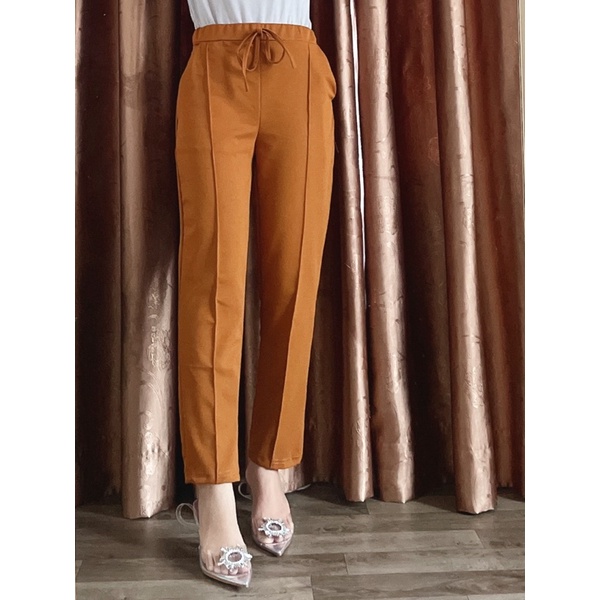 ROXY PANTS (Celana dasar) - Celana Kerja Polos Casual Wanita