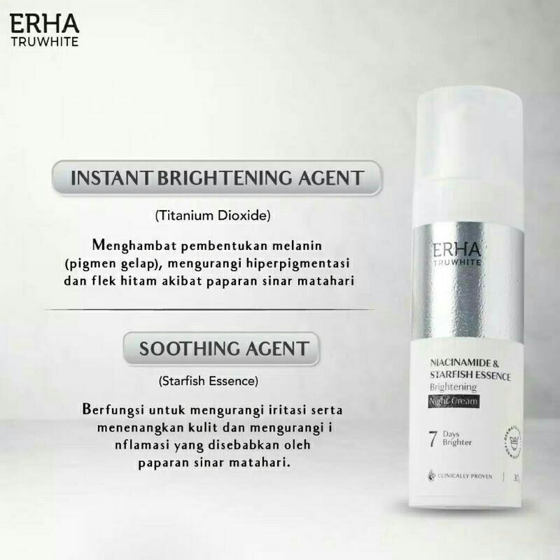 Erha Truwhite Niacinamide &amp; Starfish Essence Brightening Night Cream