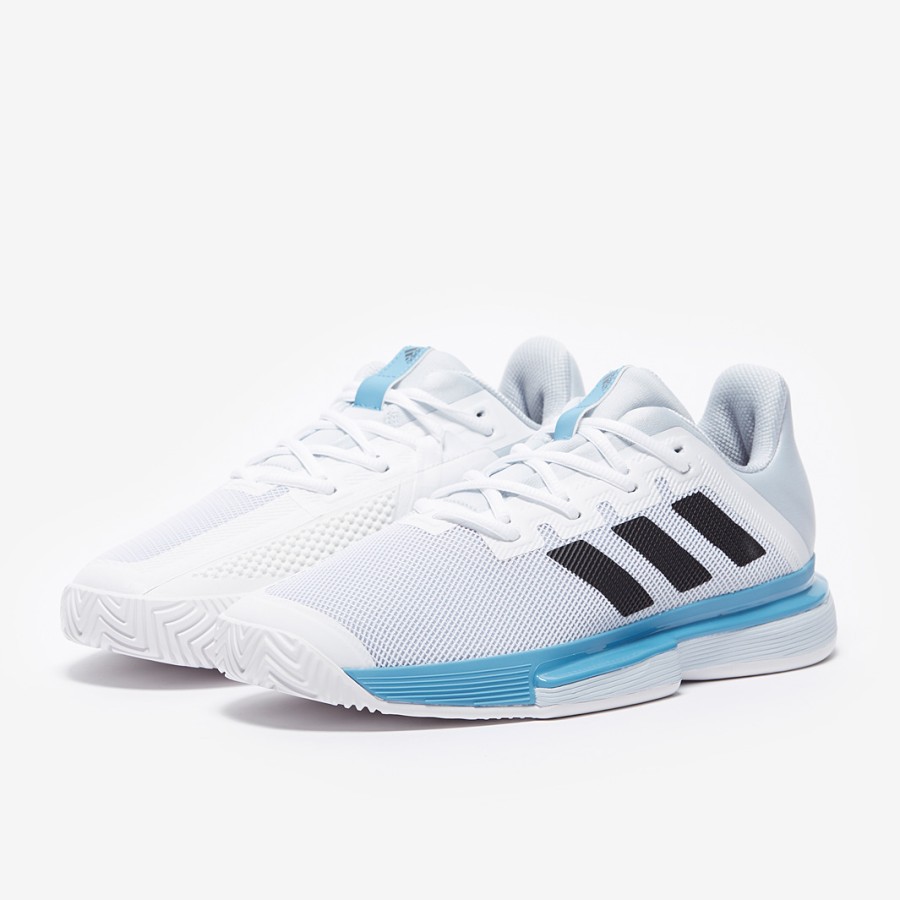 Sepatu Tenis Tennis Adidas Sole Match Bounce SoleMacth Bounce White Halo Blue Original